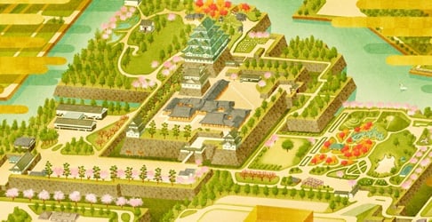 城内マップ・モデルコースの画像