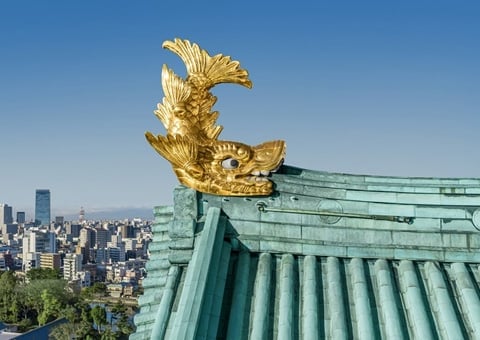 Kinshachi, Golden Tiger-Fish Roof Ornaments