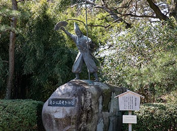 清正公石曳きの像の画像