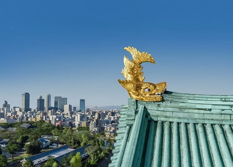 Kinshachi, Golden Tiger-Fish Roof Ornaments