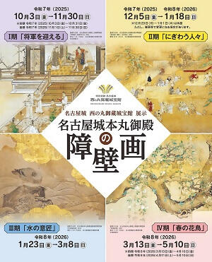 西の丸御蔵城宝館展示「名古屋城本丸御殿の障壁画」 Ⅰ期「将軍を迎える」の画像